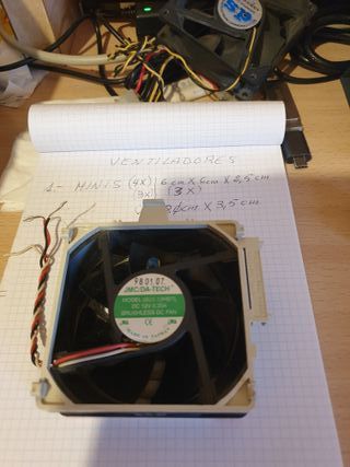 Pack nº 2: Ventiladores MIDI Narrow PC 3X varios