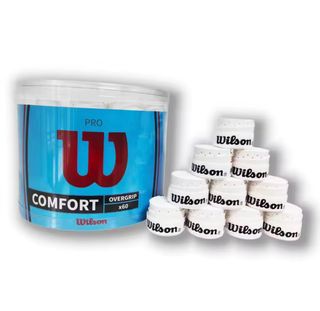 60 Overgrips Wilson Comfort Perforados Blancos