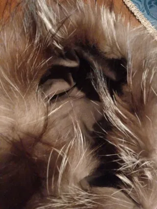 Colbacco vera pelliccia nero/argento