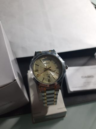 Orologio Casio Uomo Oro Argento