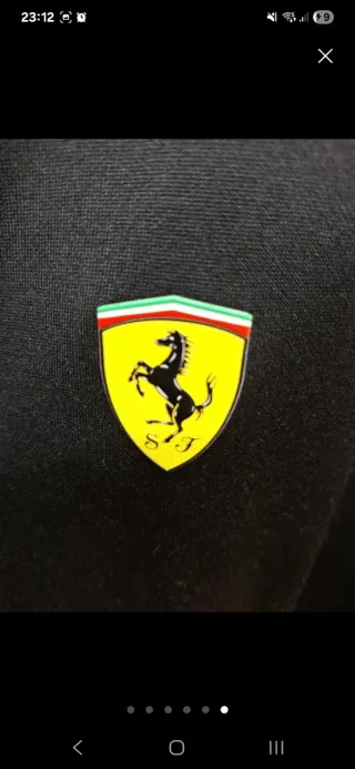 Chaqueta Ferrari Negra y Naranja