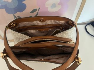 Bolso Michael Kors Blanco y Marrón