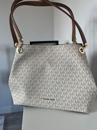 Bolso Michael Kors Blanco y Marrón