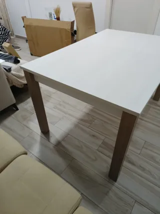 Mesa extensible madera 90x135cm a 180cm