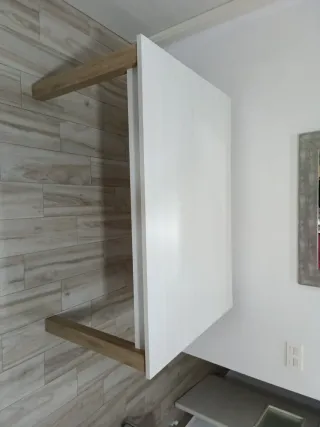 Mesa extensible madera 90x135cm a 180cm