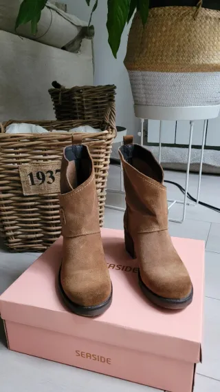 Botas de serraje Seaside camel
