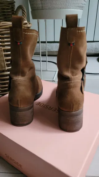 Botas de serraje Seaside camel