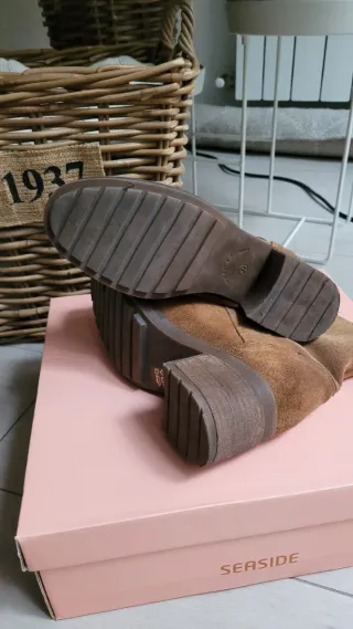 Botas de serraje Seaside camel