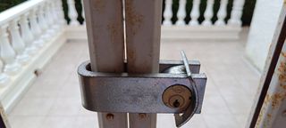 Reja móvil hierro blanco 2 hojas