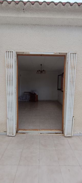 Reja móvil hierro blanco 2 hojas