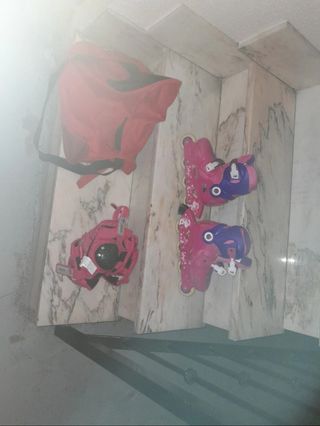 Patines Oxelo, bolsa y protecciones