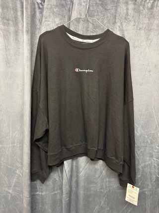 Felpa Champion XXL Donna Nera