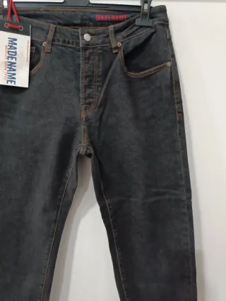 Madename Jeans Uomo Capri Nero Carbone