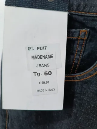 Madename Jeans Uomo Capri Nero Carbone