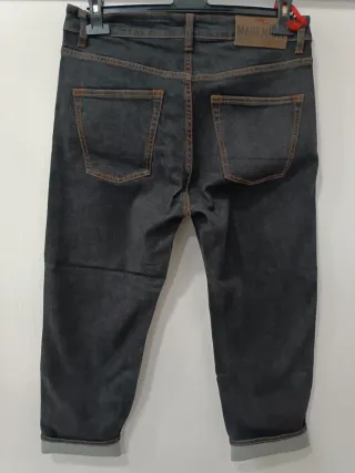 Madename Jeans Uomo Capri Nero Carbone