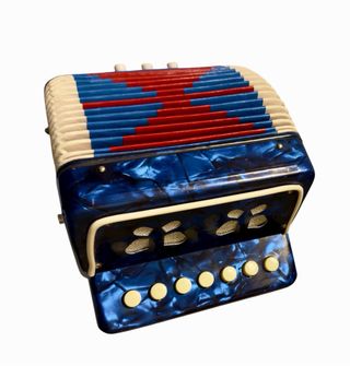 Acordeón de Juguete Azul y Rojo