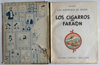 Tintín, Los cigarros del Faraón