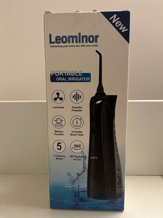 Irrigador Dental Portátil Leominor Negro