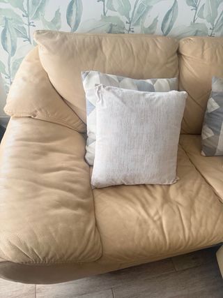 Divano in pelle Natuzzi Beige