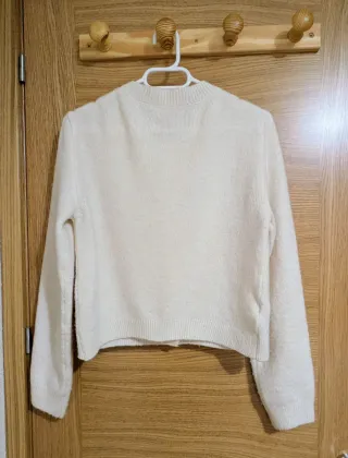 Chaqueta de punto Mango beige