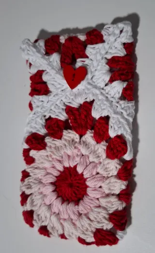 Funda tejida a mano para gafas