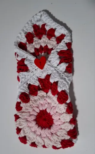 Funda tejida a mano para gafas