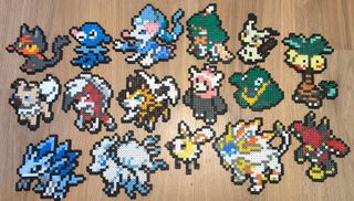 Figuras Pokémon Hama Beads 7ª Gen