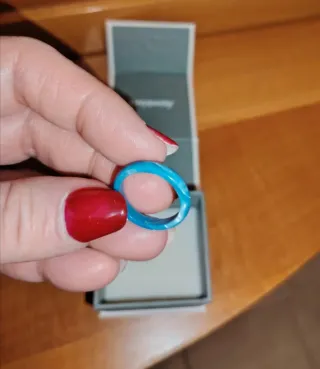 Anello Brosway Argento Smaltato Blu