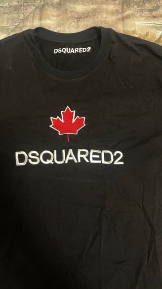 T-shirt Dsquared2 con foglia d'acero