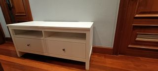 Mueble TV madera blanco