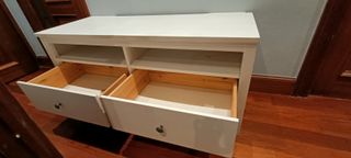 Mueble TV madera blanco