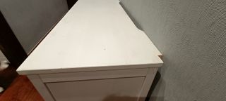 Mueble TV madera blanco