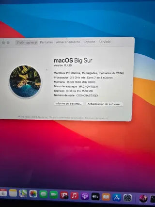 MacBook Pro 15” Retina (2014) i7 / 16GB SSD