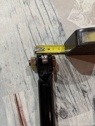 Pata de cabra negra para moto