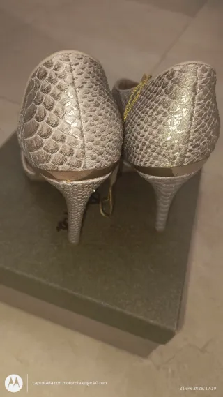 Zapatos de tacón Alama en Pen Beige Talla 37