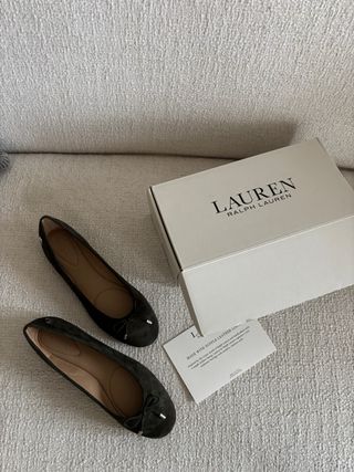 Bailarinas ante verde Polo Ralph Lauren