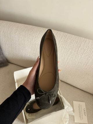 Bailarinas ante verde Polo Ralph Lauren