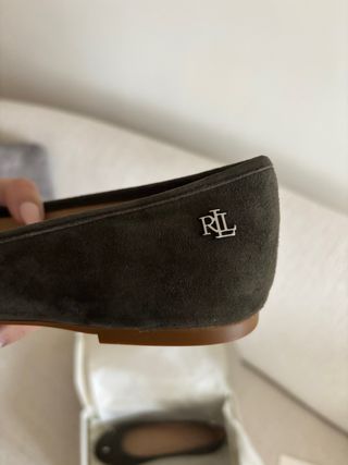 Bailarinas ante verde Polo Ralph Lauren