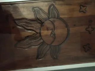 Mesa baja de salón de madera maciza