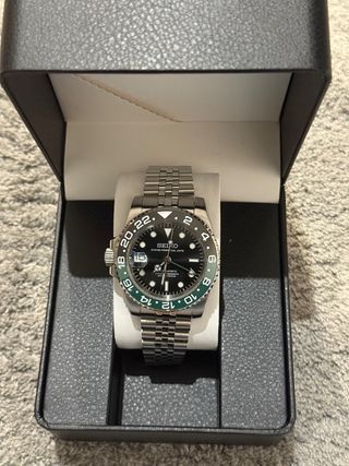 Seiko GMT Sprite Negro/Verde