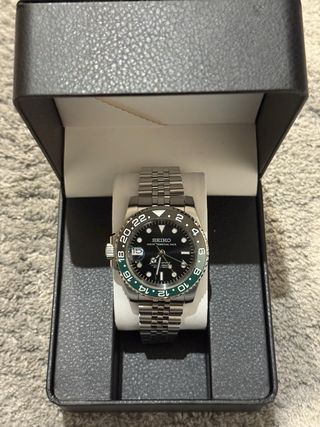 Seiko GMT Sprite Negro/Verde