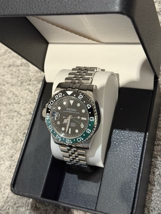 Seiko GMT Sprite Negro/Verde