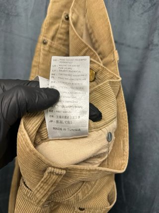 Pantaloni Carhartt Velluto Marrone Taglia L