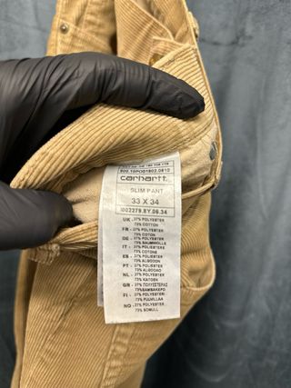 Pantaloni Carhartt Velluto Marrone Taglia L