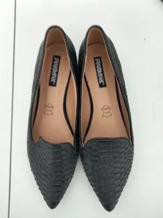 Zapatos planos FAKMAX negros mujer