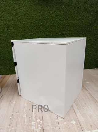 SONGMICS Cajonera, Archivador Móvil, Armadio Metallico, Supporto per Stampante, con Serratura, 3 Cassetti, Premontato, Ufficio, Ufficio Casa, 45 x 39 x 54 cm, Bianco Opaco OFC063WT