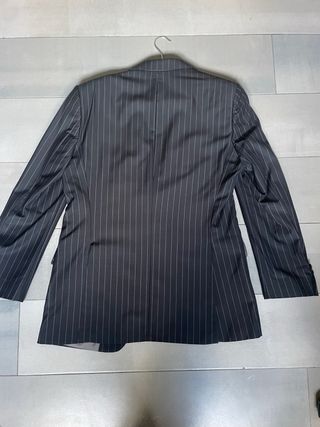 Traje Hugo Boss Gris Rayas