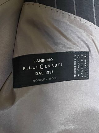 Traje Hugo Boss Gris Rayas