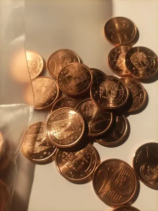 25 Monedas 2 Céntimos Año 2000