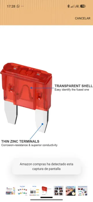 Caja 120 Fusibles Mini y Pinzas